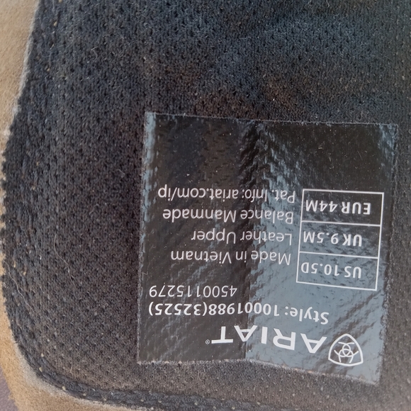 Ariat Boots style 10001988(32525) 4500115279 size 10.5D - Picture 8 of 10